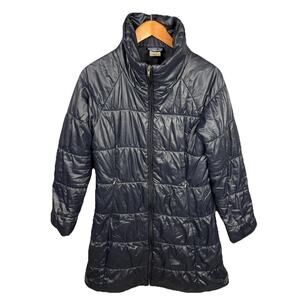 Women's‎ PATAGONIA Lidia Parka Classic Navy Long Insulated Coat Medium Gorpcore
